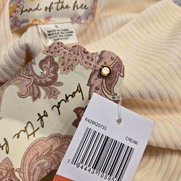 Band of the Free Avril Top open back, flare sleeve SZ Small Gypsy boho chic - Picture 4 of 11